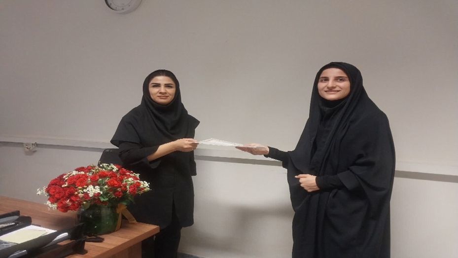 تودیع و تکریم کارشناس آموزش دانشکده 